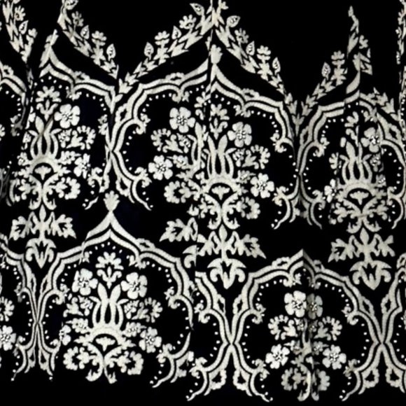 Black & White Skirt with Pom Pom Fringe Hem ~ Ann Taylor Loft - Picture 8 of 8